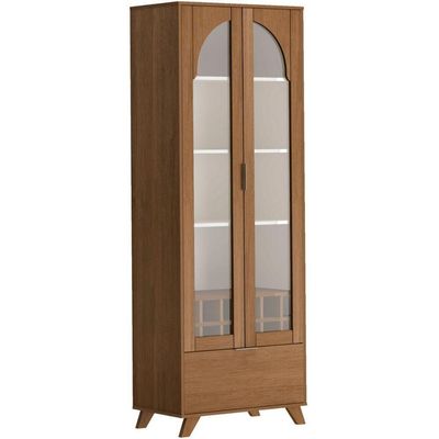 Cristaleira Com Adega Artely Murano Cinamomo Off White