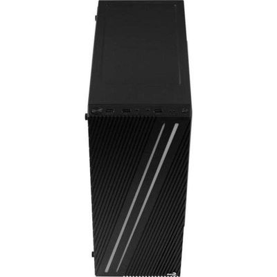 Gabinete Gamer Aerocool Streak Preto Rgb Lateral Acrílico