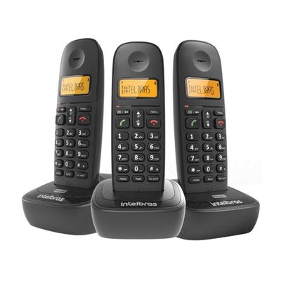 Telefone Sem Fio Digital Intelbras Ts 2513 Com 2 Ramais