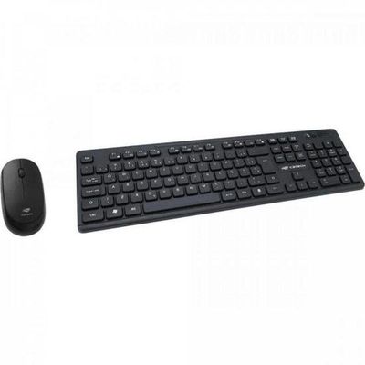 Kit Teclado E Mouse C3tech K-w20bk Sem Fio Preto