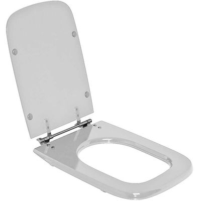 Assento Sanitário Poliester Tivoli Cinza Claro Para Vaso Ideal Standard