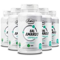 Kit 5 Sal Amargo Unilife 120 Cápsulas 850mg