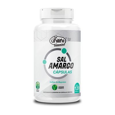 Kit 5 Sal Amargo Unilife 120 Cápsulas 850mg