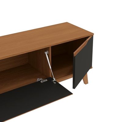 Rack Kappesberg 3 Portas Canela/preto Fosco 218cm