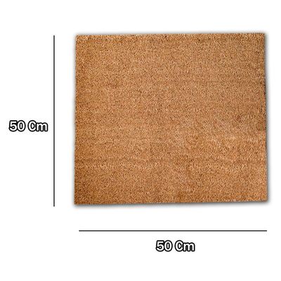 Capacho De Porta Tapete Fibra De Coco Grosso 50x50cm Fibras