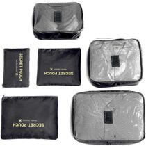 17466392510144 Kit Completo 6 Em 1 Para Organização Mala Viagem Qualidade
