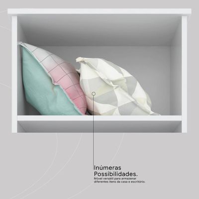 Armário Multiuso Sapateira 2 Portas Viena Branco