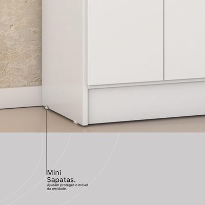 Armário Multiuso Sapateira 2 Portas Viena Branco