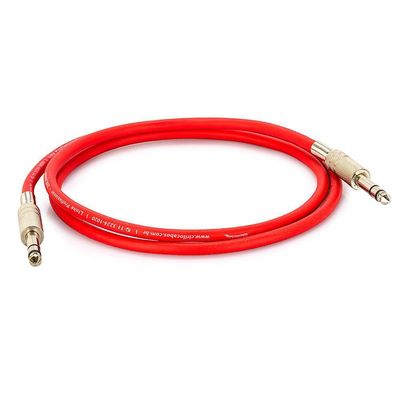 Cabo P10 Para P10 Estéreo - Vermelho 50 Metros