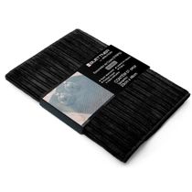 Escorredor de Copos Buettner Microfibra 80% Poliéster/20% Poliamida Cooking Stripes 23cm x 48cm Preto