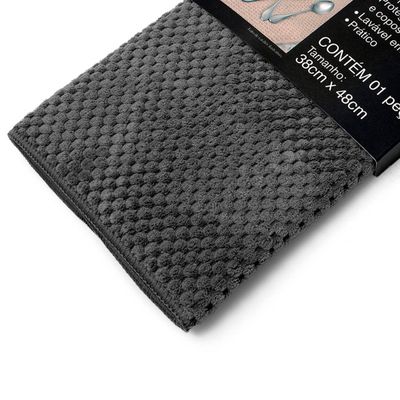 Escorredor de Louça Buettner Microfibra 80% Poliéster/20% Poliamida Cooking Favos 38cm x 48cm Cinza