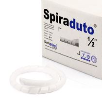 Organizador Fios E Cabos Spiraduto 1-2 Branco - 5 Metros