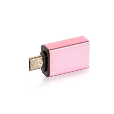 Adaptador Usb Android Com Função Otg - Rosa