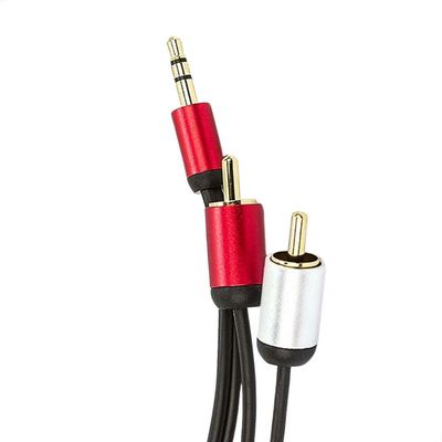 Cabo Conector P2 Estéreo Para Rca Profissional - 4 Metros