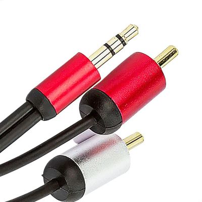 Cabo Conector P2 Estéreo Para Rca Profissional - 4 Metros