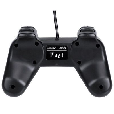 Controle Pc Usb Ps1/playstation 1 Preto - Retrô - Vinik Play