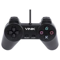 Controle Pc Usb Ps1/playstation 1 Preto - Retrô - Vinik Play