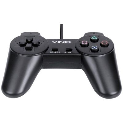 Controle Pc Usb Ps1/playstation 1 Preto - Retrô - Vinik Play