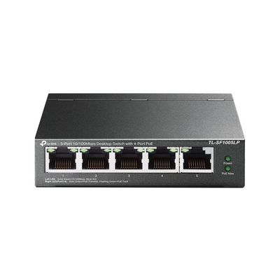 Switch Poe 5 Portas Fast 10-100 (4 Portas Poe) Tl-sf1005lp Smb