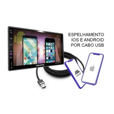 Central Multimidia Roadstar Rs606br 7 Mp6 Com Tv Digital