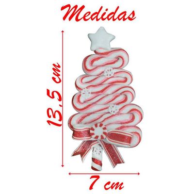 Kit 2 Enfeite Pendente Para árvore De Natal Pinheirinho 13,5cm