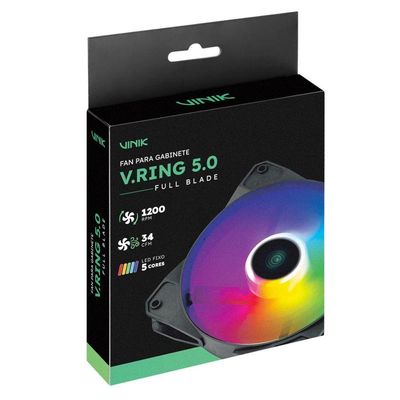 Fan-cooler Gamer Para Gabinete V.ring 5.0 Full Blade 120mm -