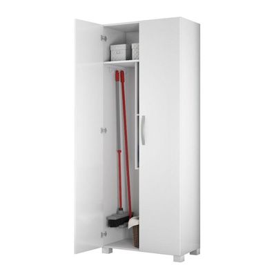 Armário Multiuso Para Lavanderia Com 2 Portas Nt4015 Notável Branco New