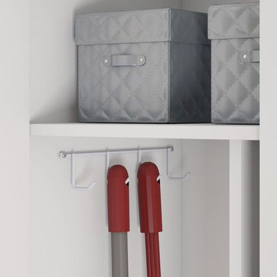 Armário Multiuso Para Lavanderia Com 2 Portas Nt4015 Notável Branco New