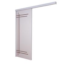 Porta De Correr Branco Prime Frisada F05 210x70