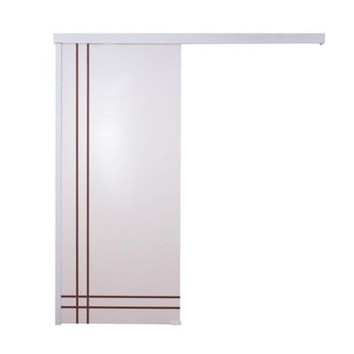 Porta De Correr Branco Prime Frisada F06 210x70