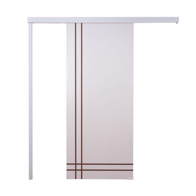 Porta De Correr Branco Prime Frisada F06 210x70