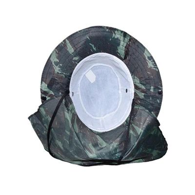 Chapéu De Poliéster Modelo Pescaria Camuflado Com Proteção Para O Pescoço - Glx