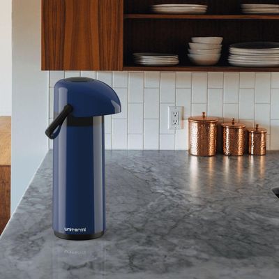 Garrafa Térmica Pressão Verona 1 L Azul - Unitermi