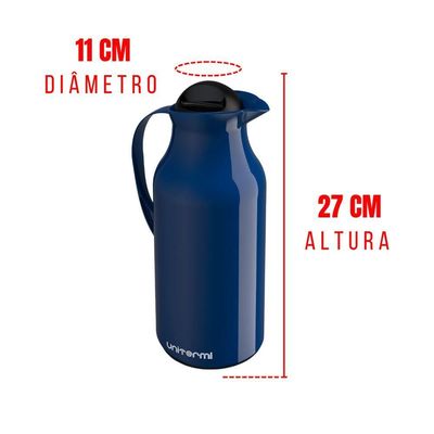 Garrafa Térmica Siena 750 Ml Azul - Unitermi