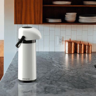 Garrafa Térmica Pressão Verona 1 L Branca - Unitermi