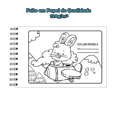 Livro De Colorir Bunny Cuties Vale Das Letras 64 Páginas