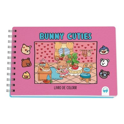 Livro De Colorir Bunny Cuties Vale Das Letras 64 Páginas
