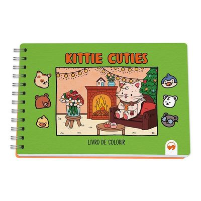 Livro De Colorir Kittie Cuties Vale Das Letras 64 Páginas