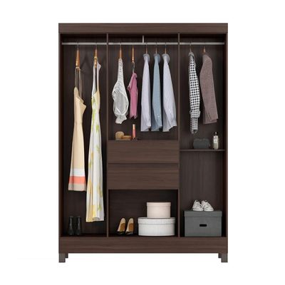 Guarda-Roupa Casal Ecom 6 Portas 2 Gavetas Café