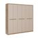 Guarda-Roupa Casal Belmont 6 Portas 3 Gavetas Noce e Off White