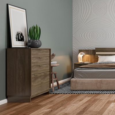 Cômoda Bergen 2 Portas 3 Gavetas Legno