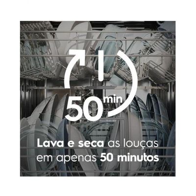 Lava-Louça Electrolux 8 Serviços Branca Com Programa Lava E Seca 50' LB08E Branco 110V