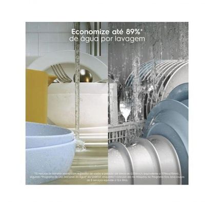 Lava-Louça Electrolux 8 Serviços Branca Com Programa Lava E Seca 50' LB08E Branco 110V