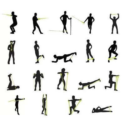 Kit Com 3 Elásticos Extensores Ginástica Fitness Liveup 3211