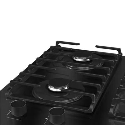 Cooktop 4 Bocas Gás Mesa De Vidro Preto Bivolt Mueller