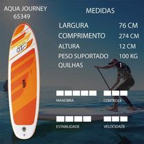 Prancha Stand Up Inflavel Aqua Journey Remo Bestway 65349
