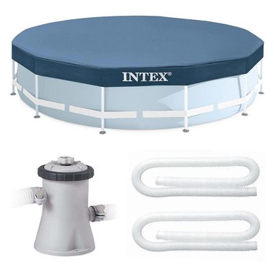Kit Filtro 1.250 Litros-hora 110v + Capa 305 Estrutural Intex