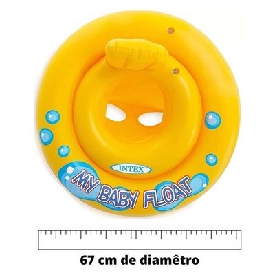 Boia Infantil Baby - Bote Inflável - Assento Em Faixa Intex