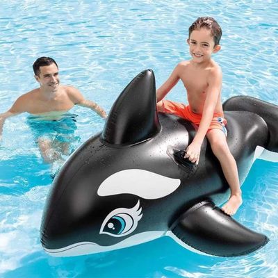 Bote Boia Inflável Baleia Gigante 193 Com Alça - Intex 58561