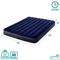 Colchão Casal Inflável Resistente Com Bomba De Inflar Intex